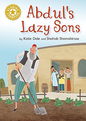 Book cover: illustrated man gardening, three children looking surprised.