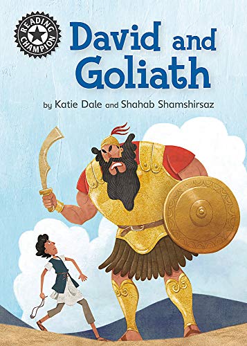 Book cover depicting a small David facing a large, armored Goliath.