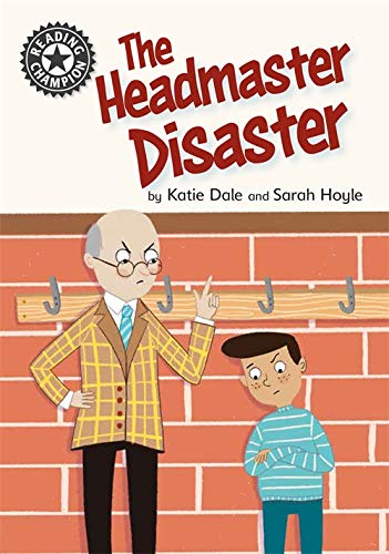 Book cover: headmaster scolding a young boy in front of lockers.