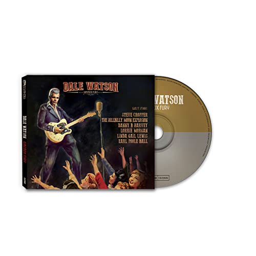 Dale Watson "Jukebox Fury" CD case and disc with musician illustration.