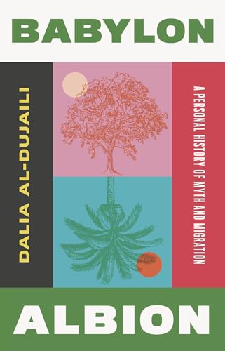 Book cover with an upright tree over an inverted palm tree on color blocks.