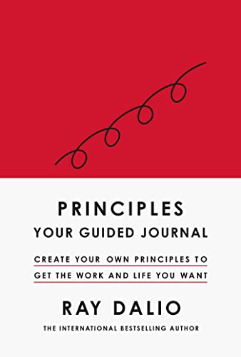 Book cover with a red top, white bottom, and black text by Ray Dalio.