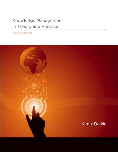 Book cover: “Knowledge Management” with globe and hand interacting with data.
