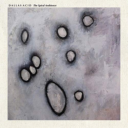 CD cover for Dallas Acid’s “The Spiral Ambience” with abstract, textured art.