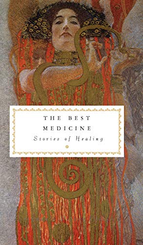 Book cover featuring a woman with a serpent, titled “The Best Medicine.”