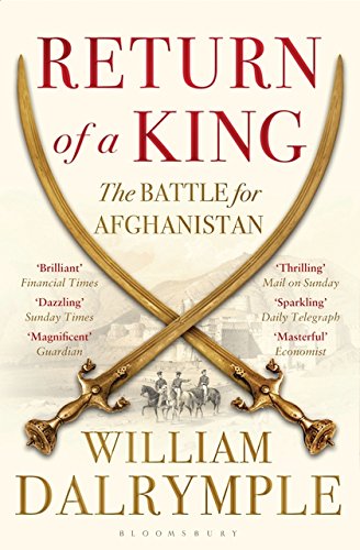 Book cover: "Return of a King" with crossed curved swords and riders.