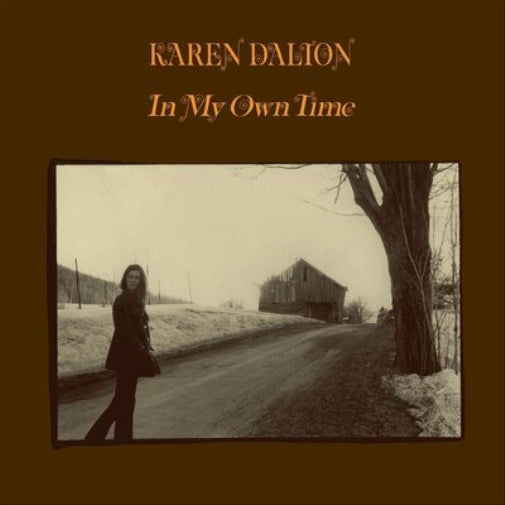 Album cover: Karen Dalton's "In My Own Time" with a wintry landscape.