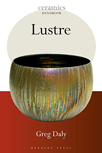 Book cover featuring a shiny, iridescent ceramic bowl against a white and red background.