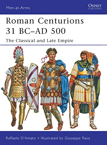 Book cover depicting three Roman centurions in detailed historical armor.