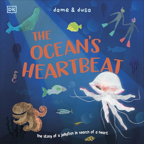 Book cover: blue ocean scene with jellyfish, divers, and sea creatures.