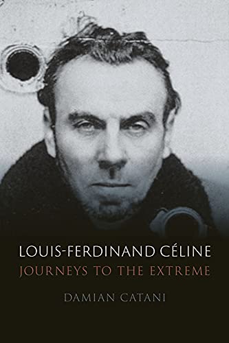 Black and white portrait of Louis-Ferdinand Céline, book cover.