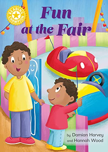 Book cover: children at a fair with a red bumper car.