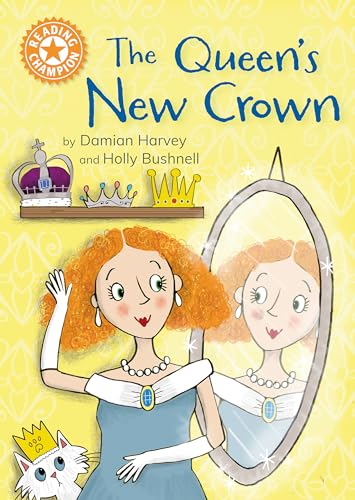Illustration of a red-haired queen looking at herself in a mirror.