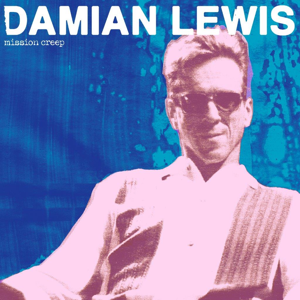 CD cover featuring Damian Lewis in sunglasses with a blue and pink background.