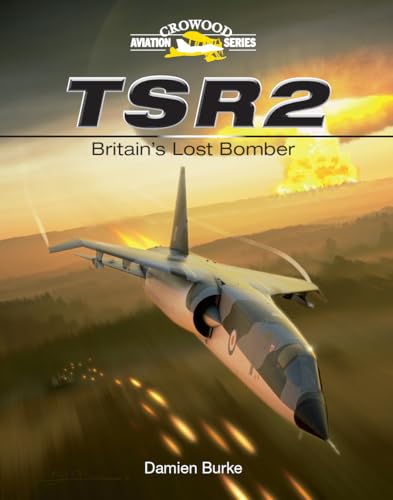 Book cover featuring a silver TSR2 aircraft in flight over landscape.