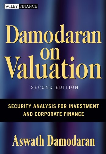 Book cover: "Damodaran on Valuation," second edition, by Aswath Damodaran.
