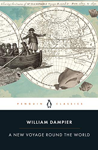 Book cover featuring an antique map, a small boat with rowers, and fish illustrations.