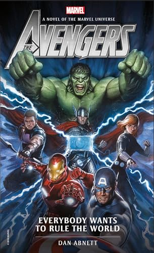 Avengers novel cover featuring Hulk, Thor, Iron Man, Captain America, and Black Widow.