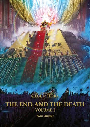 Book cover art showing a figure on a golden throne atop a massive pyramid.
