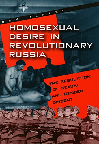 Book cover: "Homosexual Desire in Revolutionary Russia" with historical imagery.