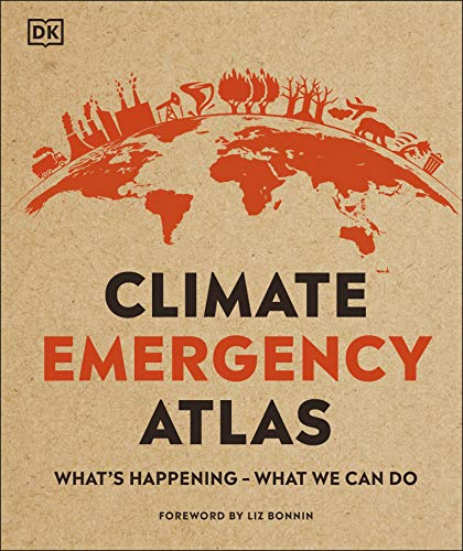Book cover: orange globe with silhouettes of industry and nature.