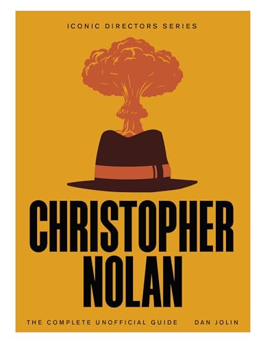 Book cover for “Christopher Nolan” featuring a hat with an atomic blast.
