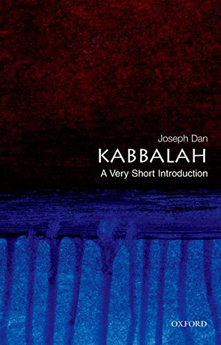 Book cover for “Kabbalah” by Joseph Dan, with abstract red and blue imagery.