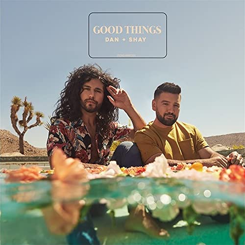 Dan + Shay album cover, two men with desert landscape and flowers.