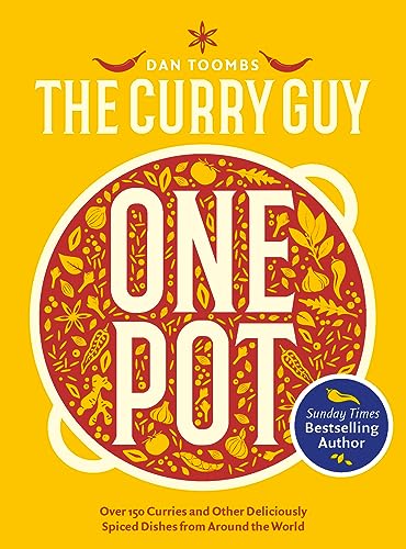 Cookbook cover with bold text, floral patterns, and chili pepper illustrations.