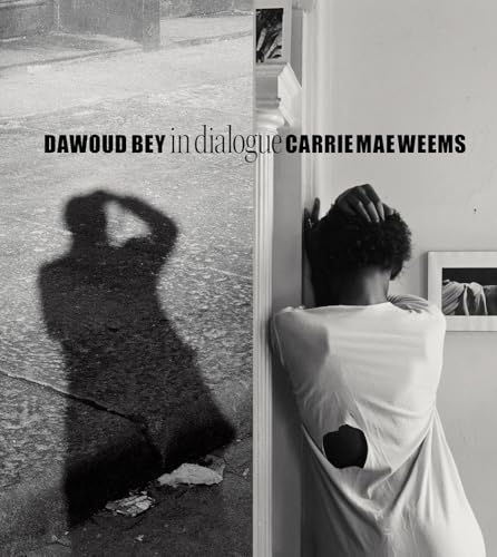 Book cover with black and white photos of people and shadows.