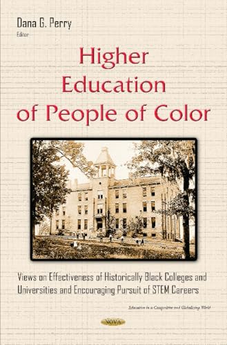 Book cover: “Higher Education of People of Color” with historic college image.
