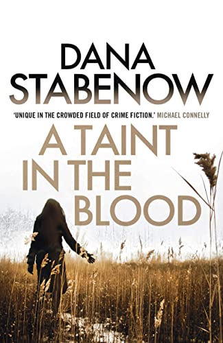 Book cover: "A Taint in the Blood" with a silhouetted figure in reeds.