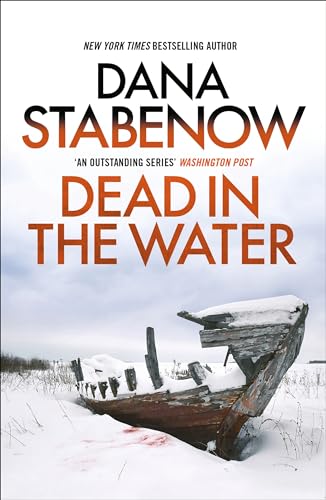 Book cover: a snow-covered boat on a wintry landscape.