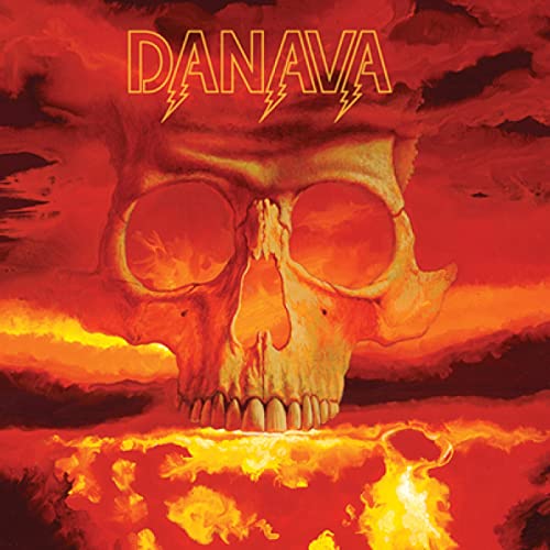 Album cover: skull engulfed in flames with "DANAVA" text above.