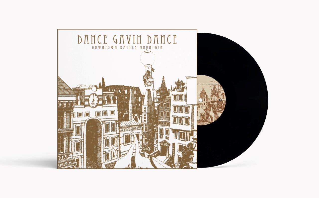 Dance Gavin Dance vinyl record with illustrated cover and black disc.