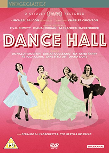 Dance Hall" DVD cover featuring four women in 1960s attire.