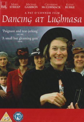 DVD cover for "Dancing at Lughnasa" featuring Meryl Streep and other actors.