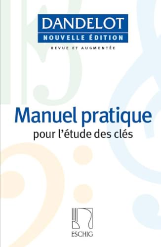 Book cover for Dandelot's Manuel pratique pour l'étude des clés with musical clef background.