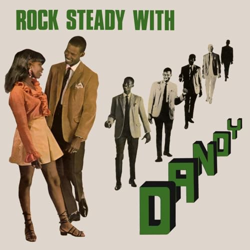 Album cover: people in suits and a woman walking stairs.