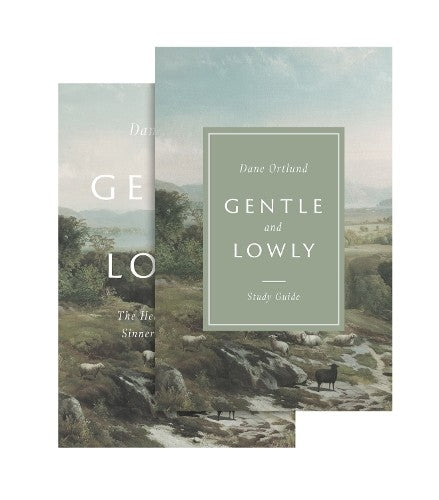Two books, “Gentle and Lowly,” with a pastoral landscape cover.