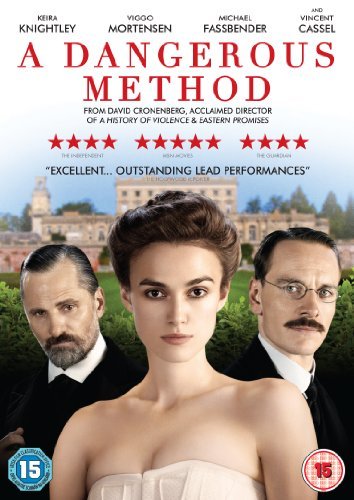 DVD cover for "A Dangerous Method" featuring Keira Knightley, Viggo Mortensen.