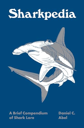 Book cover featuring a sketched hammerhead shark on a blue background.