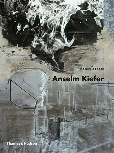 Book cover featuring a black and white collage of flames and a geometric structure.