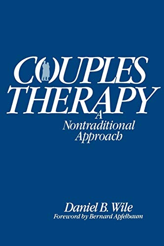 Book cover for "Couples Therapy" by Daniel B. Wile, blue background.