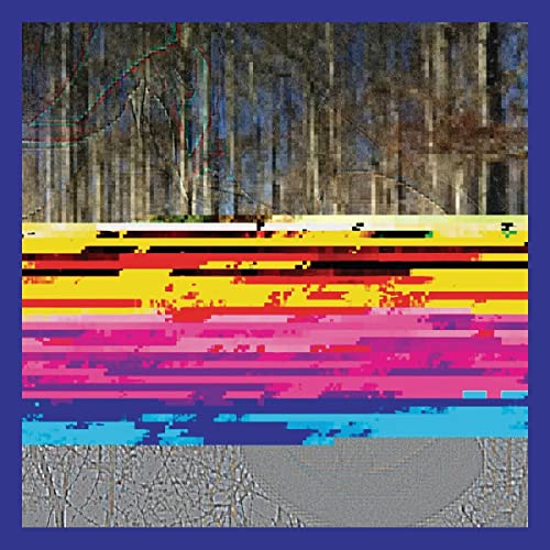 Album cover for Daniel Bachman’s Almanac Behind, abstract forest imagery.
