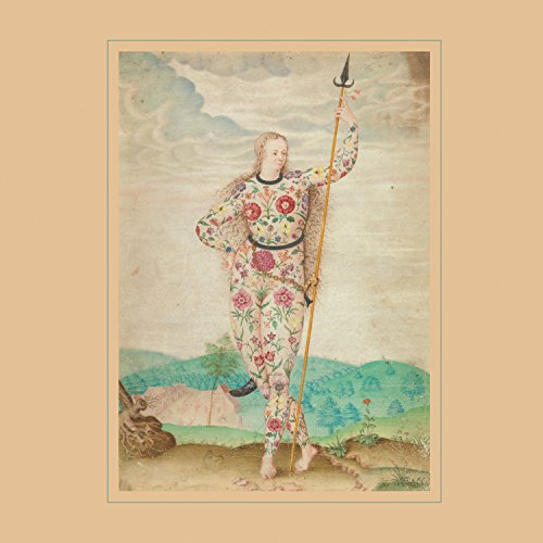 CD cover art: figure in floral patterned suit holding a spear.