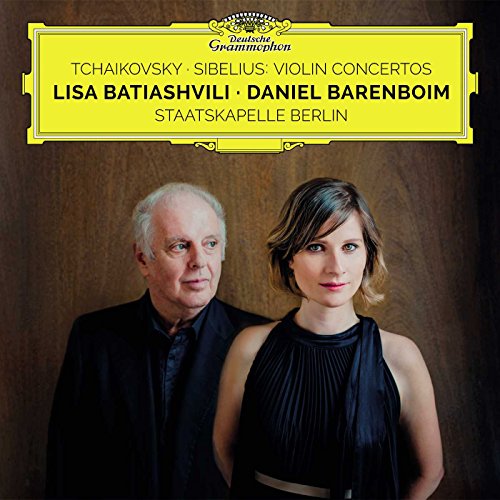 CD cover featuring portraits of Daniel Barenboim and Lisa Batiashvili.