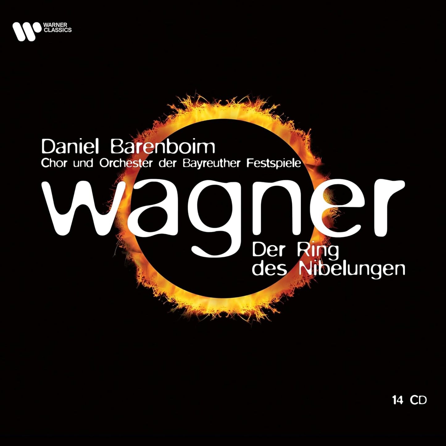 CD cover for Wagner’s “Der Ring des Nibelungen” conducted by Daniel Barenboim.