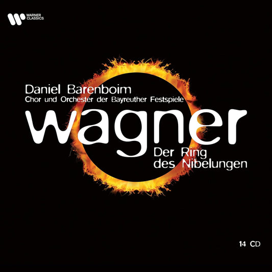 CD cover for Wagner’s “Der Ring des Nibelungen” conducted by Daniel Barenboim.