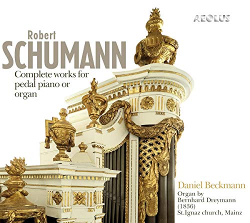 CD cover for Schumann’s organ works performed by Daniel Beckmann.
